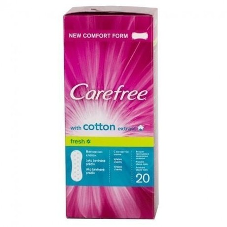 Прокладки гигиенические CAREFREE Cotton ежедневные (ароматизированные), 20 шт.