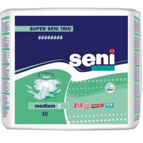 Подгузники для взрослых SUPER SENI AIR PLUS Medium, 10 шт.