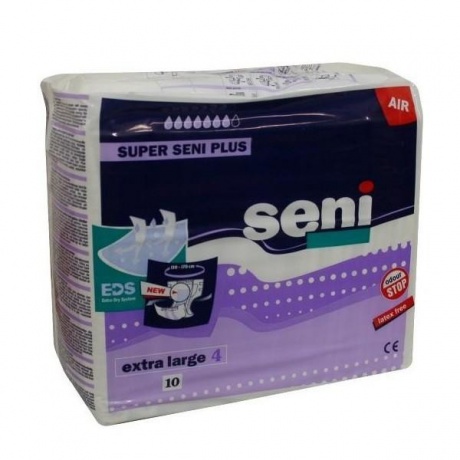 Подгузники для взрослых SUPER SENI AIR PLUS Large, 10 шт.
