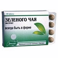 Зеленого чая экстракт таблетки 400 мг, 40 шт.