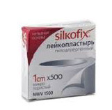 Лейкопластырь SILKOFIX 1см х 500см (нетканая основа)