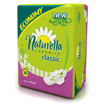 Прокладки гигиенические NATURELLA Classic Maxi Duo с крылышками, 16 шт.