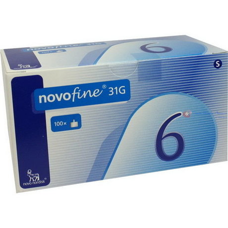 Игла Новофайн для шприц ручки G31 0,25 х 6мм, 100 шт. 