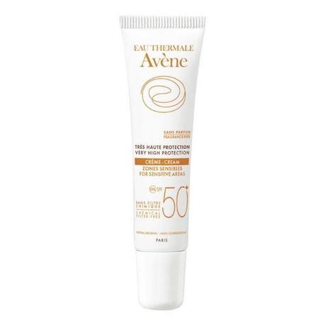 Крем AVENE солнцезащитный SPF-50 для чувствительных зон, 15 мл