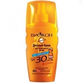 Спрей БИОКОН для безопасного загара с пантенолом детский SPF-30, 160 мл