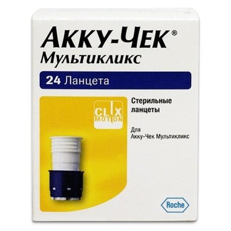 Ланцет ACCU-CHEK Multiclix стерильный, 24 шт.