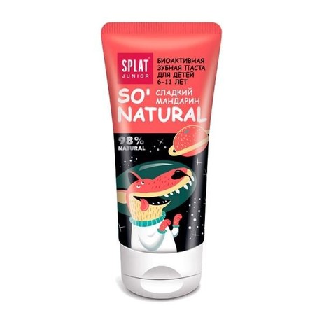 Зубная паста детская СПЛАТ JUNIOR Сладкий мандарин, 73 г (55 мл)