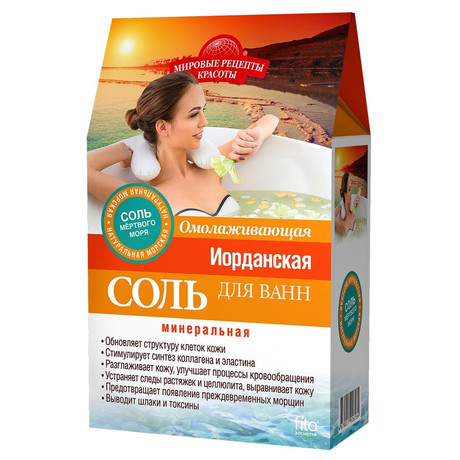 Соль для ванн МИРОВЫЕ РЕЦЕПТЫ КРАСОТЫ Иорданская, 500 г