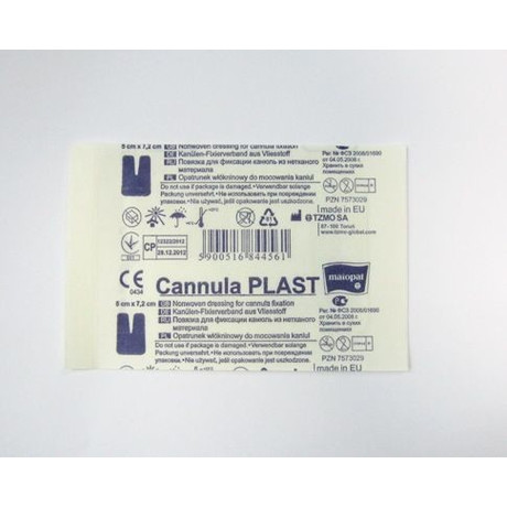 Повязка CANNULA PLAST для фиксации канюли 7,2х5см, 50 шт.