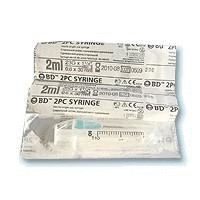 Шприц одноразовый с иглой 2мл (3-х комп.), 100  шт. (Emerald)