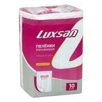 Пеленка Luxsan Premium Extra впитывающие 60 х 90, 10 шт.