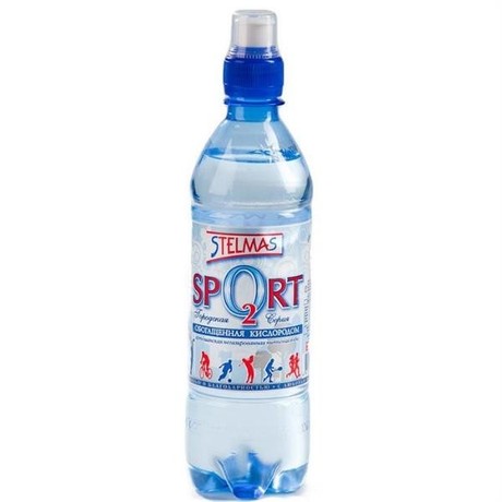 Вода питьевая STELMAS O2 Sport Oxy Plus 0,6л (ПЭТ) н/газ.