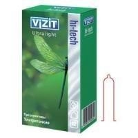 Презерватив VIZIT Hi-Tech Ultra Light (ультратонкие), 12 шт.