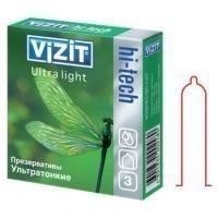 Презерватив VIZIT Hi-Tech Ultra Light (ультратонкие), 3 шт.