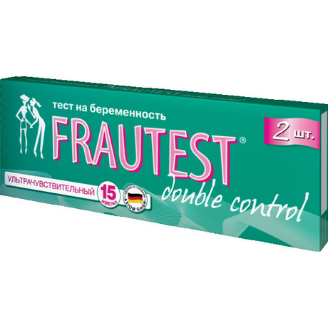 Тест на беременность FRAUTEST double control, 2 шт.