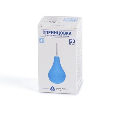 Спринцовка ПВХ Б №3 (твердый наконечник) (инд. уп.)