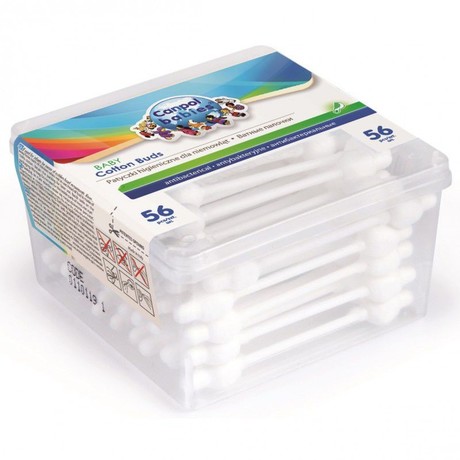 Ватные палочки CANPOL BABIES с ограничителем, 56 шт.   (арт. 3/111)