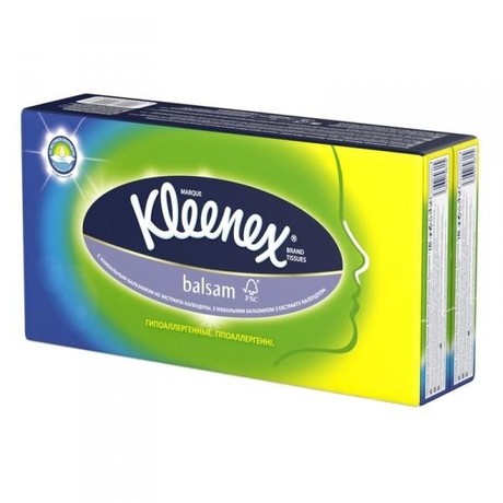 Платок носовой KLEENEX Balsam №8x9