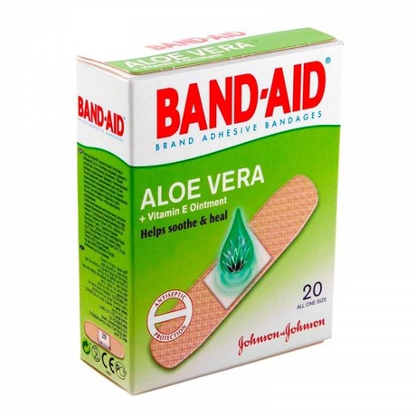 Лейкопластырь BAND-AID с алоэ и витамином Е, 20 шт.