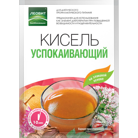 Кисель РЕЦЕПТ ЗДОРОВЬЯ успокаивающий 20г