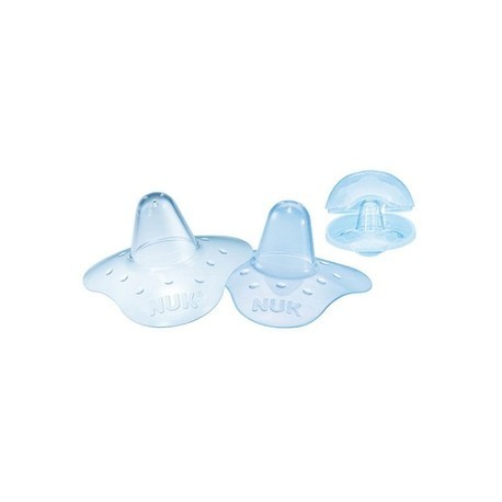 Накладка на грудь защитная NUK силиконовая треугольной формы с футляром, 2 шт. разм. M (арт. 10 107 034)