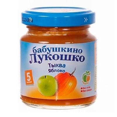 Пюре БАБУШКИНО ЛУКОШКО яблоко/тыква (с 5 мес.) 100 г