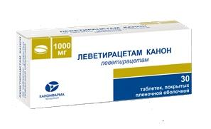Леветирацетам Канон таблетки 1 г, 30 шт.