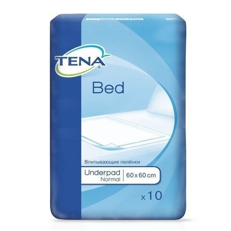Простыни TENA Bed Normal Underpad 60 х 90см, 10 шт.