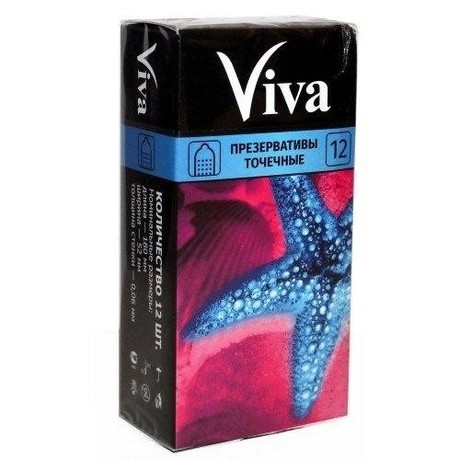 Презерватив VIVA  Точечные, 12 шт.
