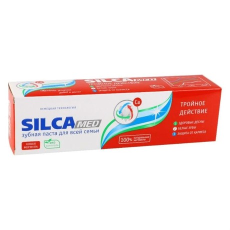 Зубная паста SILCA MED тройное действие 130г