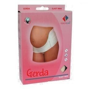 Пояс ГЕРДА эластичный поддерживающий во время/после беременности №1 (бел.) (мод. 9806)