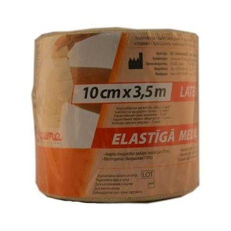 Бинт эластичный  10см х 3,5м с застежкой