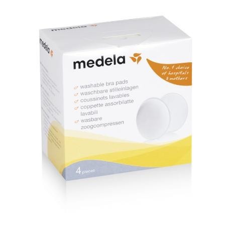 Прокладки для бюстгалтера для кормящих матерей MEDELA многоразовые, 4 шт.