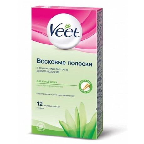 VEET Juicy восковые для депиляции для сухой кожи, 12 шт.