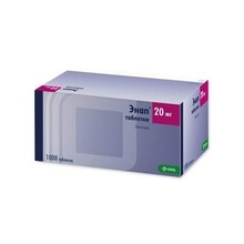 Энап таблетки 20 мг, 1000 шт.