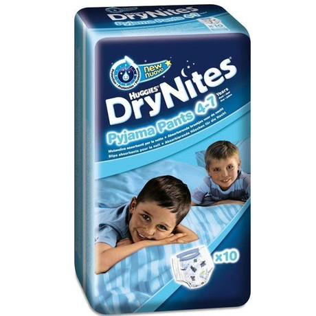 Трусы ХАГГИС DryNites для мальчиков (4-7 лет), 10 шт.