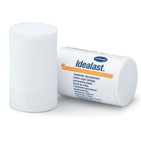 Бинт IDEALAST среднерастяжимости компрессионный 5м х 20см с зажимами (эласт.)
