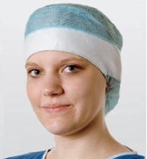 Шапочка FOLIODRESS Cap Comfort Form Plus с подкроенной затылочной частью и резинкой (аква), 60 шт. 