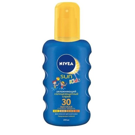 NIVEA Sun спрей солнцезащтный для детей (цветной) SPF-30 200 мл