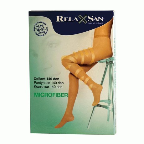 Колготы COLLANT Relaxsan с микрофиброй 140den разм. 3 (черн.)