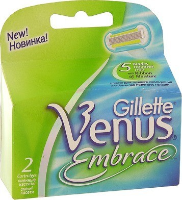 Лезвия бритвенные GILLETTE Venus Embrace 2 шт. 