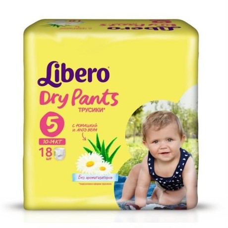 Подгузники-трусики LIBERO Dry Pants Maxi Plus (10-14 кг), 18 шт.