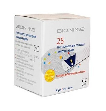 Тест-полоска BIONIME, 25 шт.