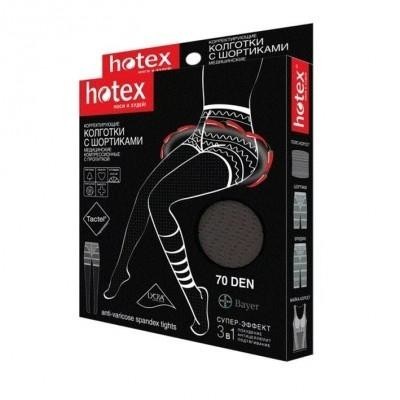 Колготы HOTEX 70den с шортиками (черн.)