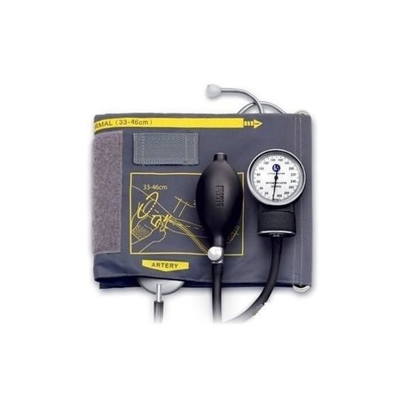 Тонометр LD-60 механич., встр.стетоскоп, увелич.манжета 33-46см, фиксир.метал.кольцо
