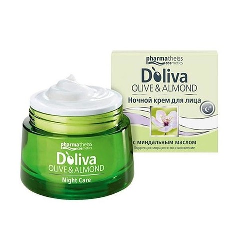 Крем D Oliva для лица ночной с миндальным маслом 50 мл
