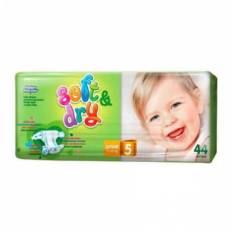 Подгузники HELEN HARPER Soft&Dry Junior (15-25кг), 44 шт.