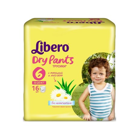 Подгузники-трусики LIBERO Dry Pants Extra Large (13-20 кг), 16 шт.