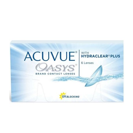 Линзы ACUVUE OASYS (14 дней) pk 6 Dia 14.0 BC 8.4  контактные мягкие корриг. (-5,75)