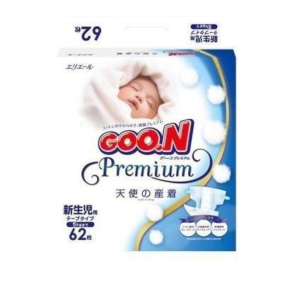 Подгузники GOON Premium (до 5 кг), 90 шт.